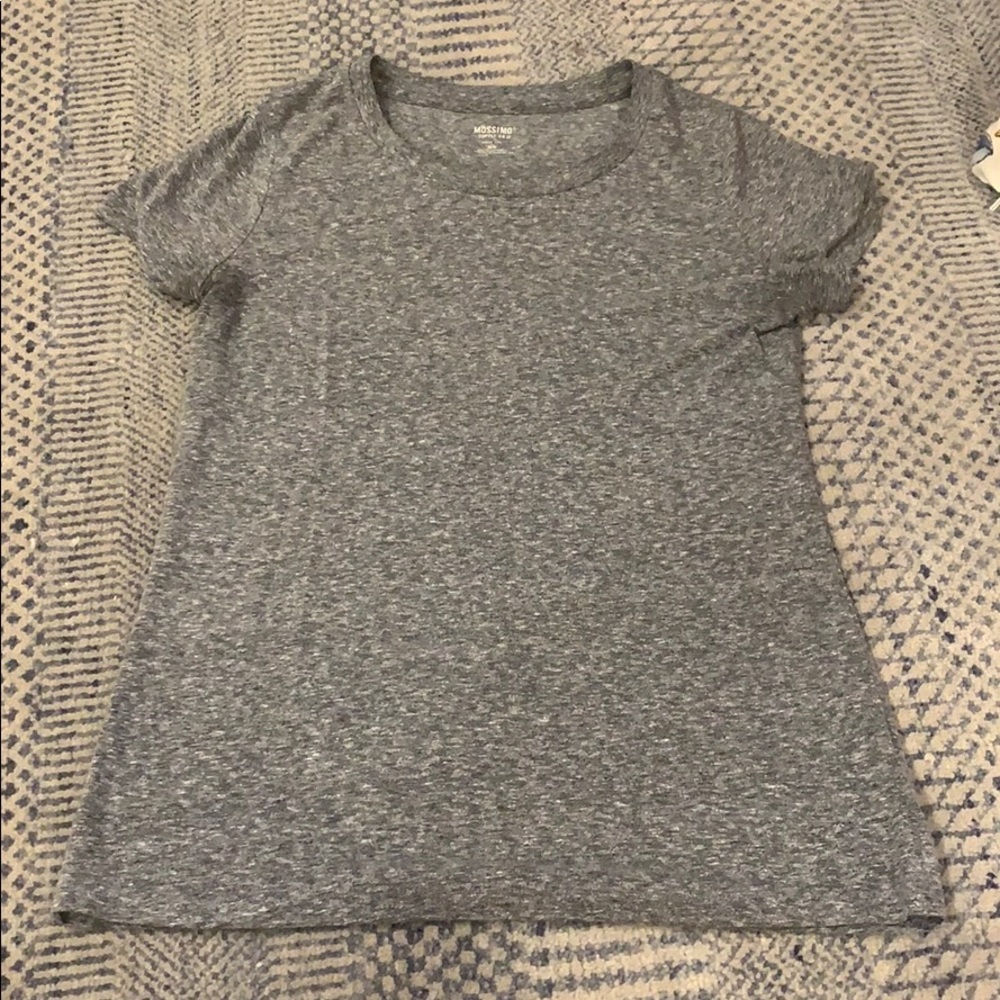 Basic Grey Short Sleeve Top
